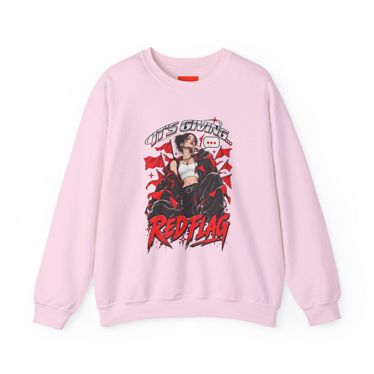 IT’S GIVING… RED FLAG Funny Graphic Sweatshirt