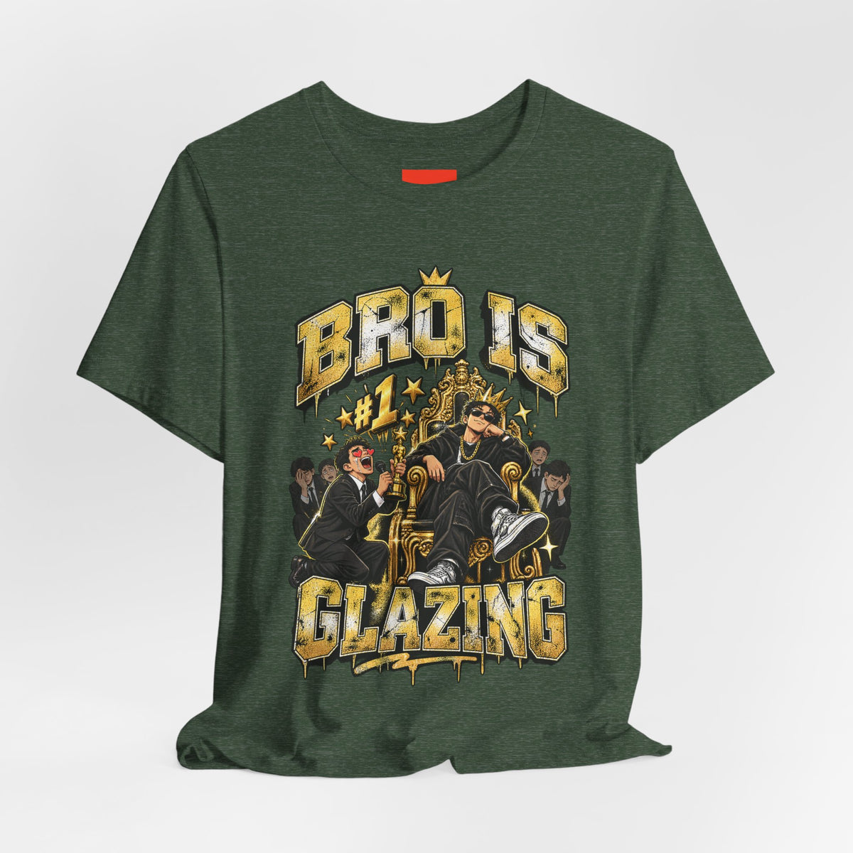 BRO IS GLAZING Funny Streetwear T-Shirt