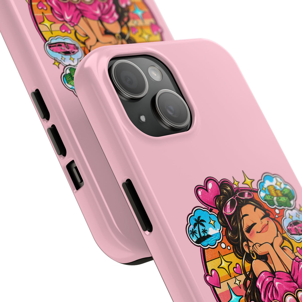 Delulu Is the Solulu Pink Tough Phone Case — Kawaii Cute Protective Case