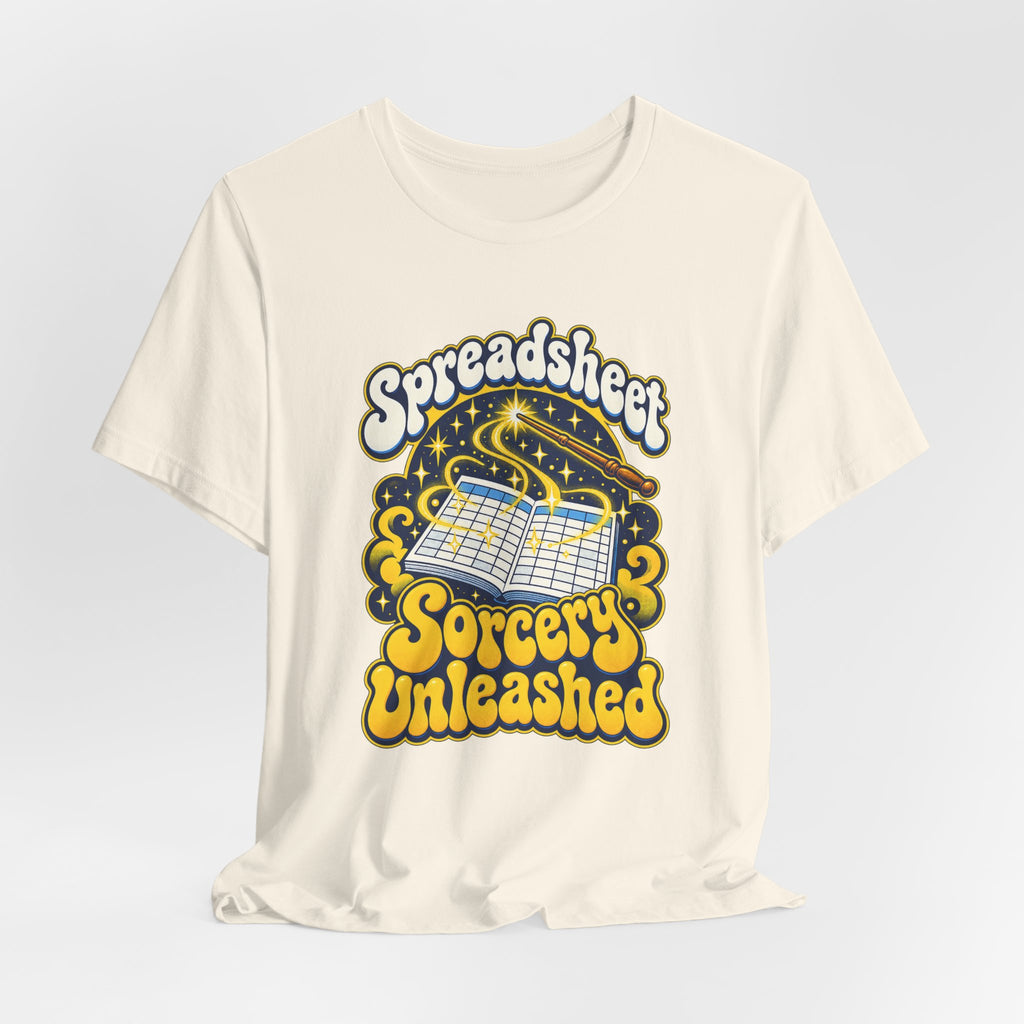 Spreadsheet Sorcery Unleashed Funny Office Humor T-Shirt