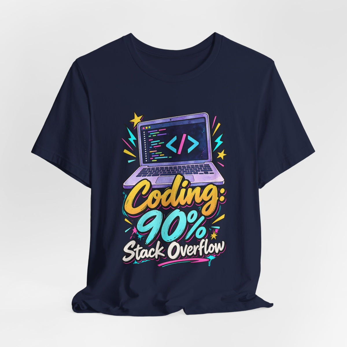 Coding: 90% Stack Overflow Funny Programmer T-Shirt