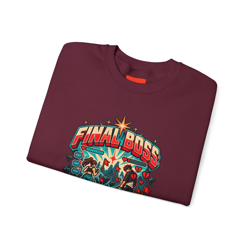 FINAL BOSS: MY EX Funny Retro Vintage Sweatshirt