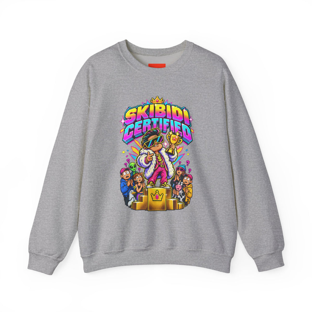 SKIBIDI CERTIFIED Funny Y2K Sweatshirt