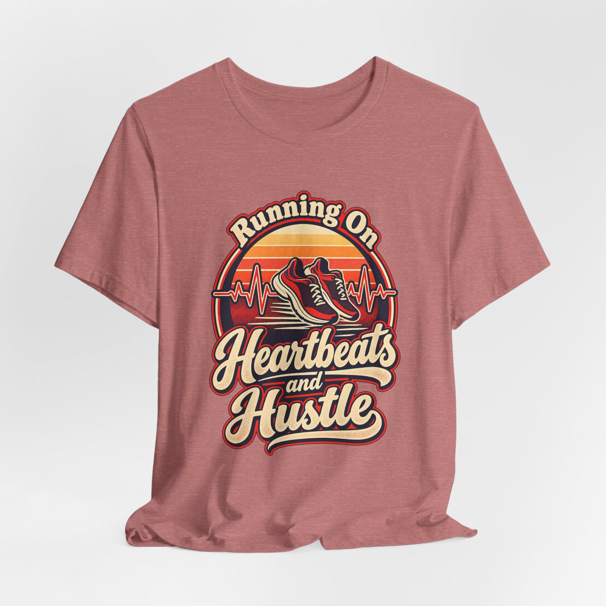 Running On Heartbeats and Hustle Funny Nurse T-Shirt