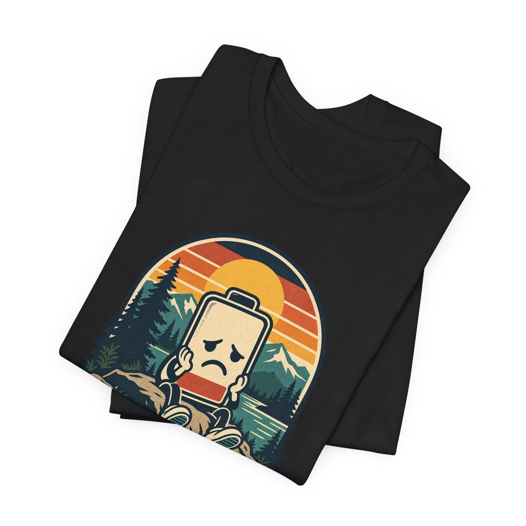 Mood: Low Battery Funny Tech T-Shirt
