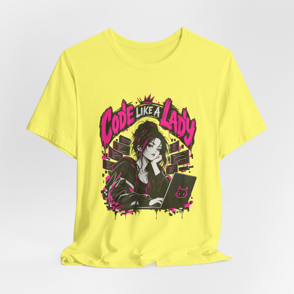 Code Like A Lady Funny Programmer T-Shirt