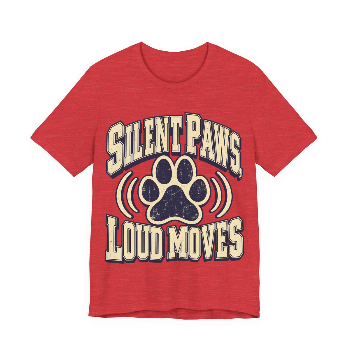 Silent Paws, Loud Moves Funny Cat Lover T-Shirt