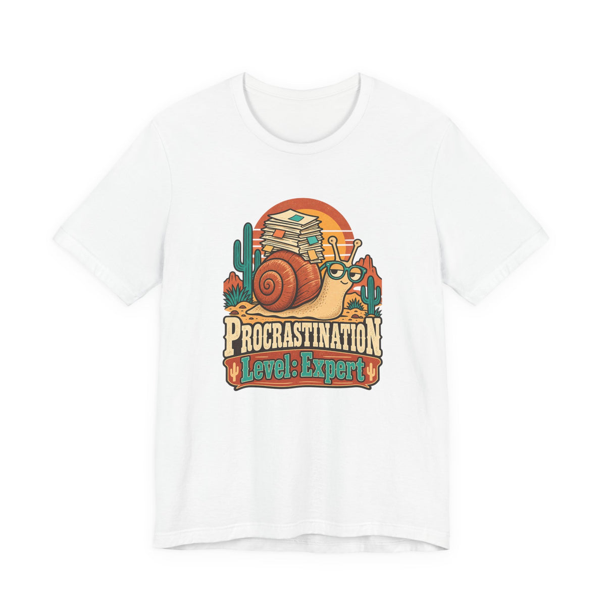 Procrastination Level: Expert Funny Student T-Shirt