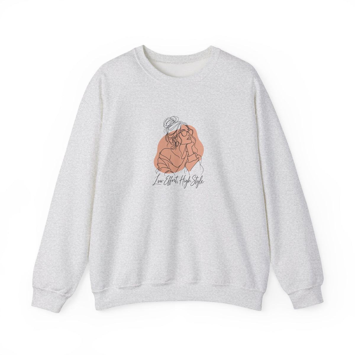 Low Effort, High Style Funny Minimalist Sweatshirt