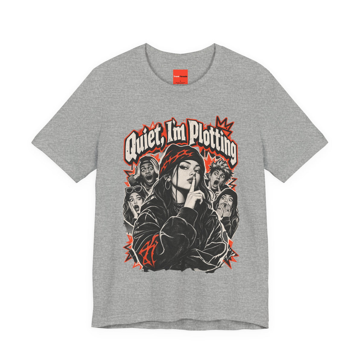 Quiet, I'm Plotting Funny Sarcastic Streetwear T-Shirt