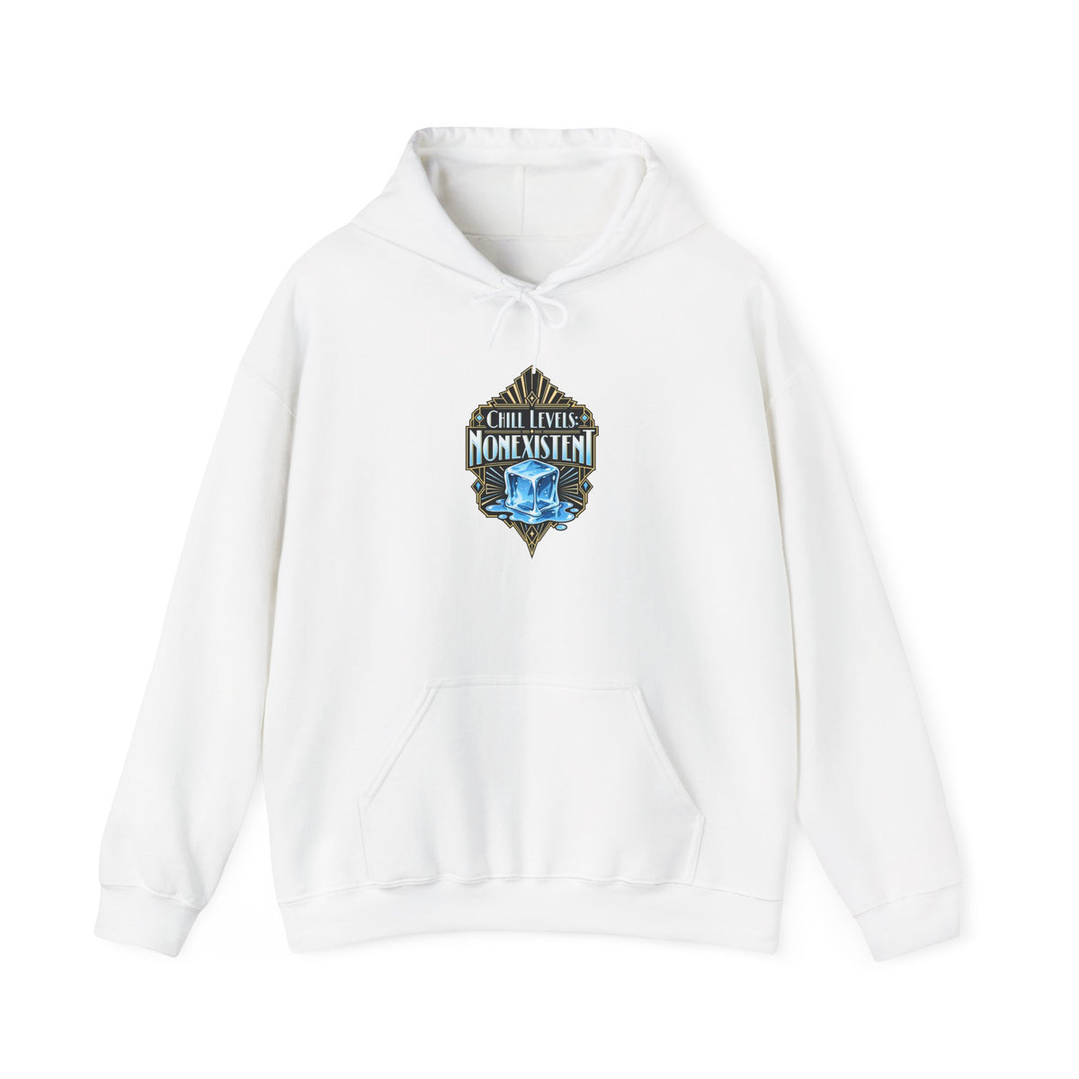 Chill Levels: Nonexistent Funny Self-Deprecating Hoodie