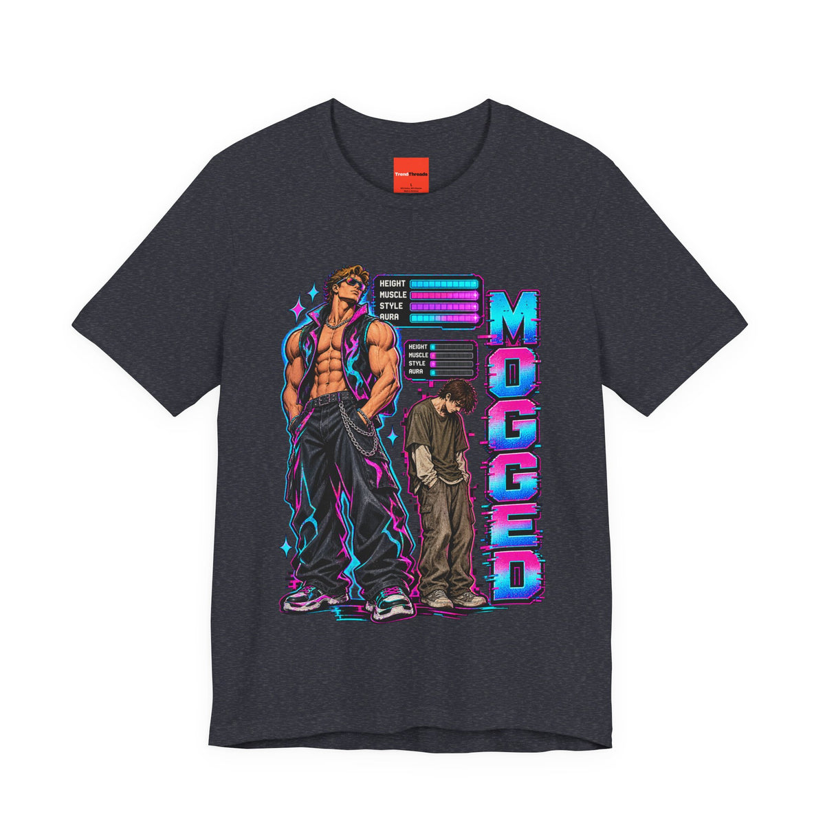 MOGGED Funny Y2K Graphic T-Shirt