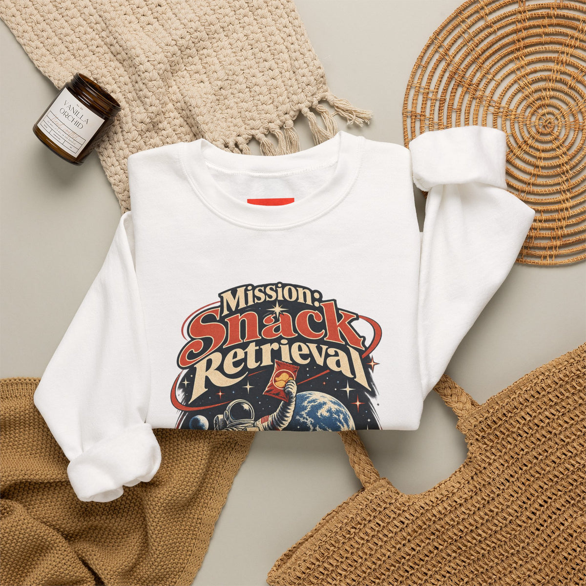 Mission: Snack Retrieval Funny Parent Humor Sweatshirt