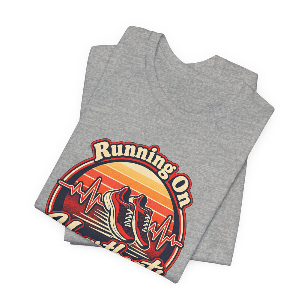 Running On Heartbeats and Hustle Funny Nurse T-Shirt
