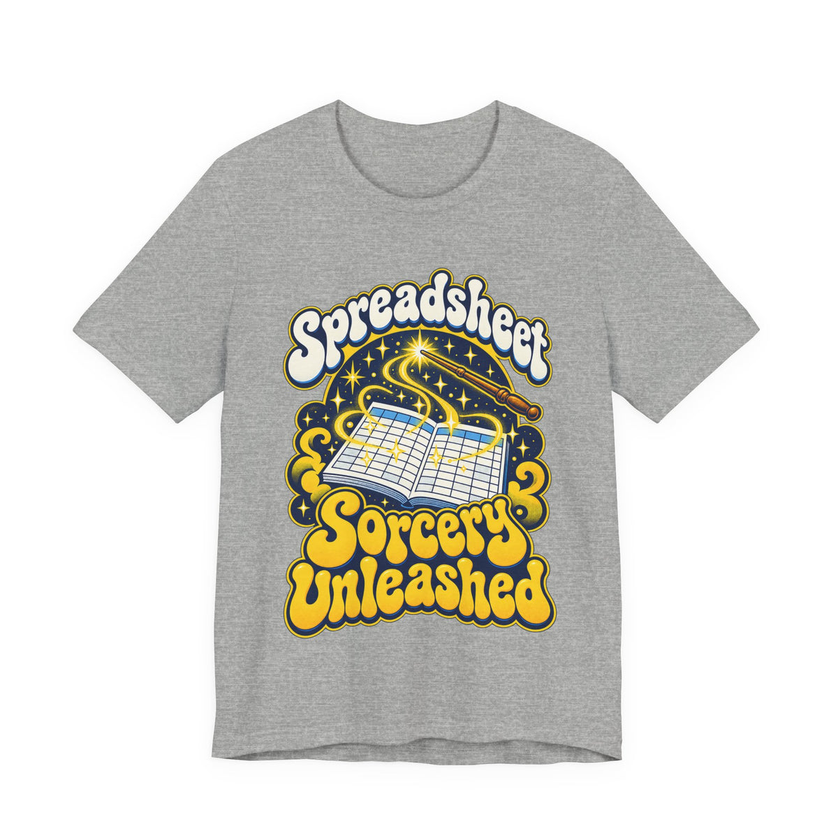 Spreadsheet Sorcery Unleashed Funny Office Humor T-Shirt