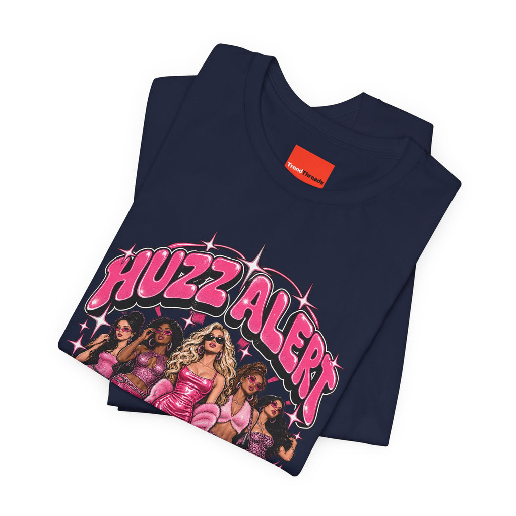 HUZZ ALERT Funny General Distressed Print T-Shirt