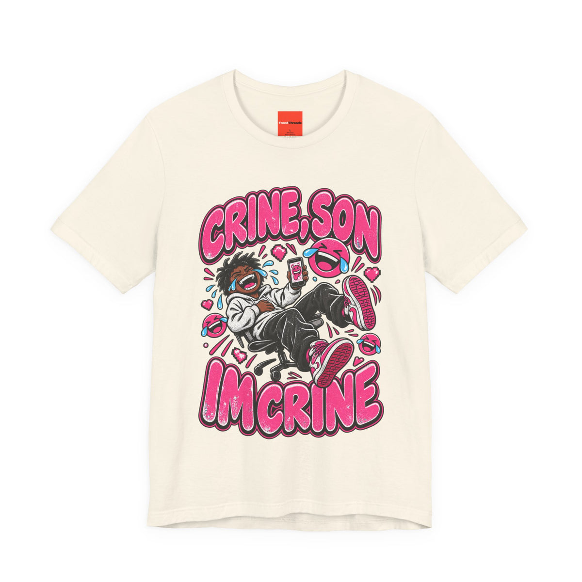 CRINE, SON IM CRINE Funny Y2K Graphic T-Shirt