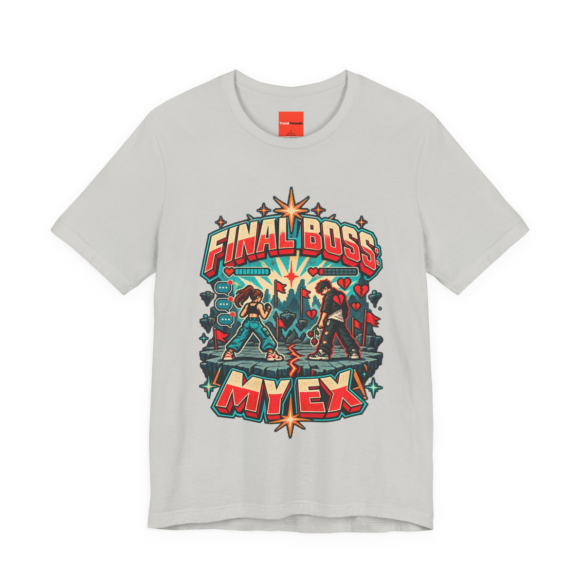 FINAL BOSS: MY EX Funny Retro Vintage T-Shirt