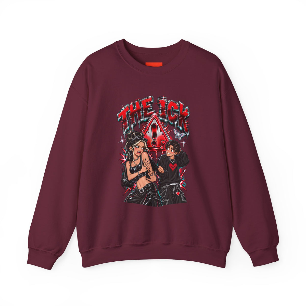 THE ICK Funny Y2K Graphic Sweatshirt