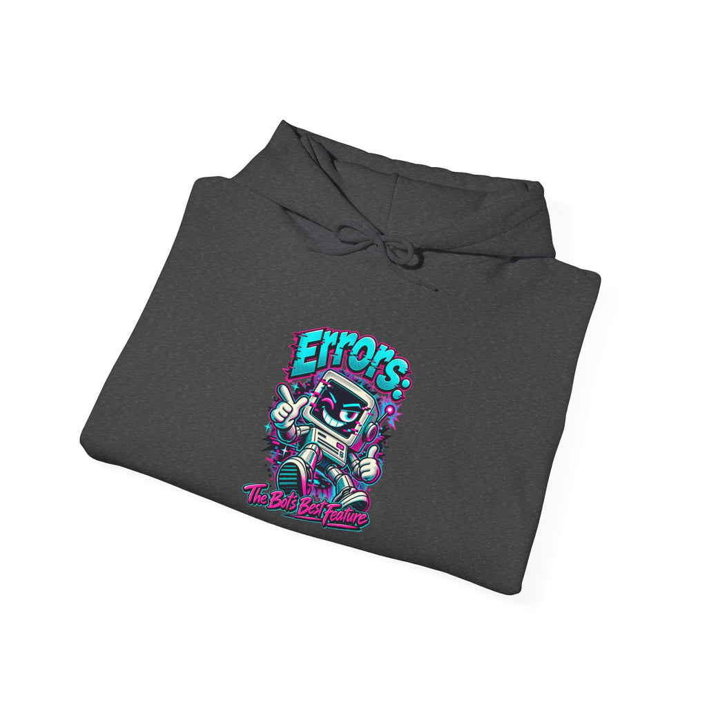 "Errors: The Bot’s Best Feature" Funny Programmer Hoodie