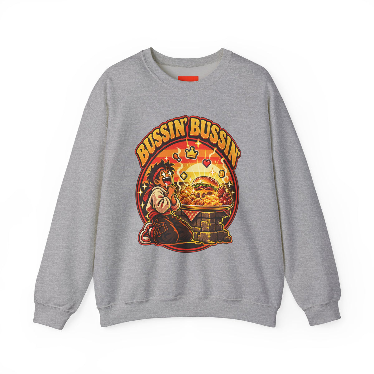 Bussin’ Bussin’ Funny Retro Vintage Sweatshirt