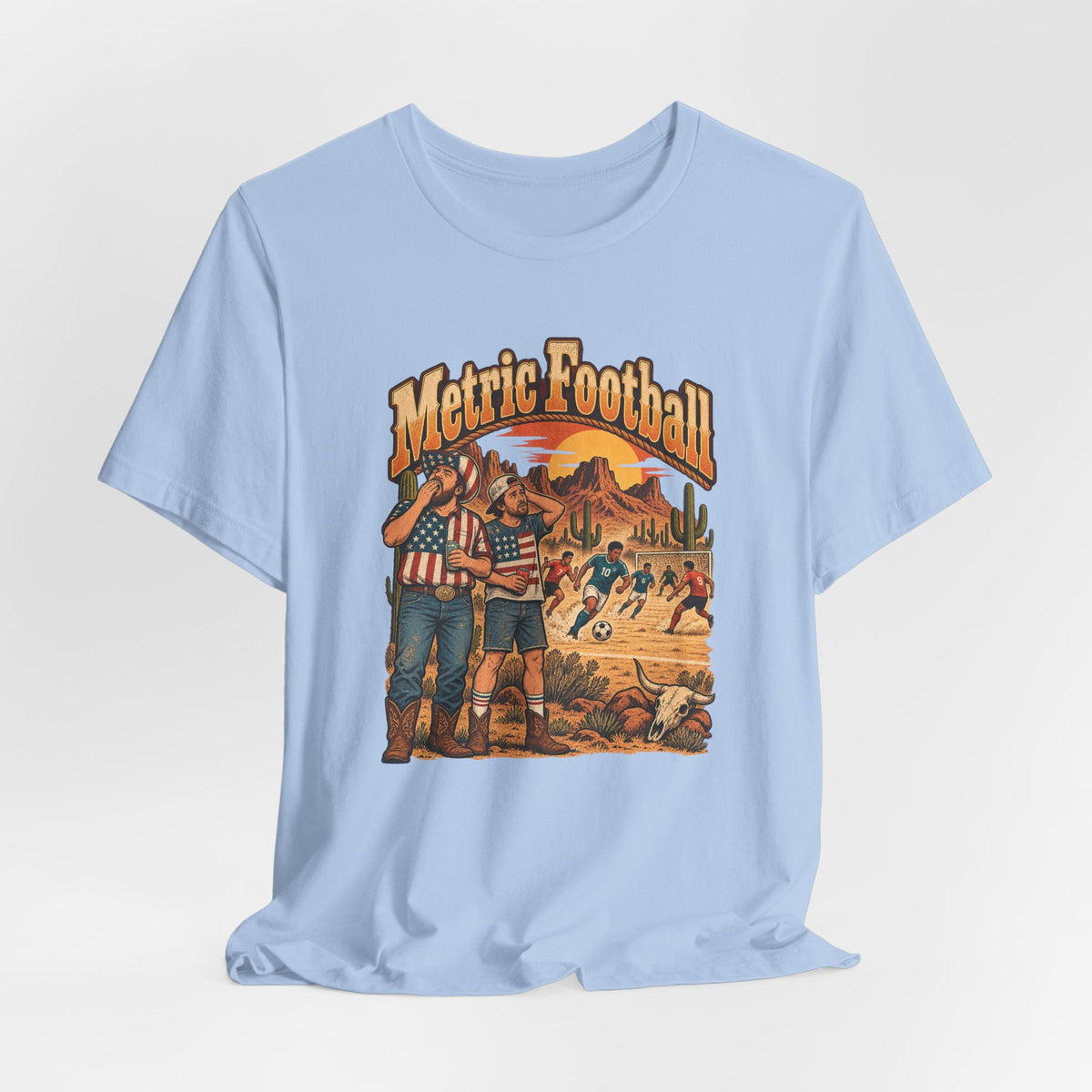 Metric Football Funny Western Ranch T-Shirt