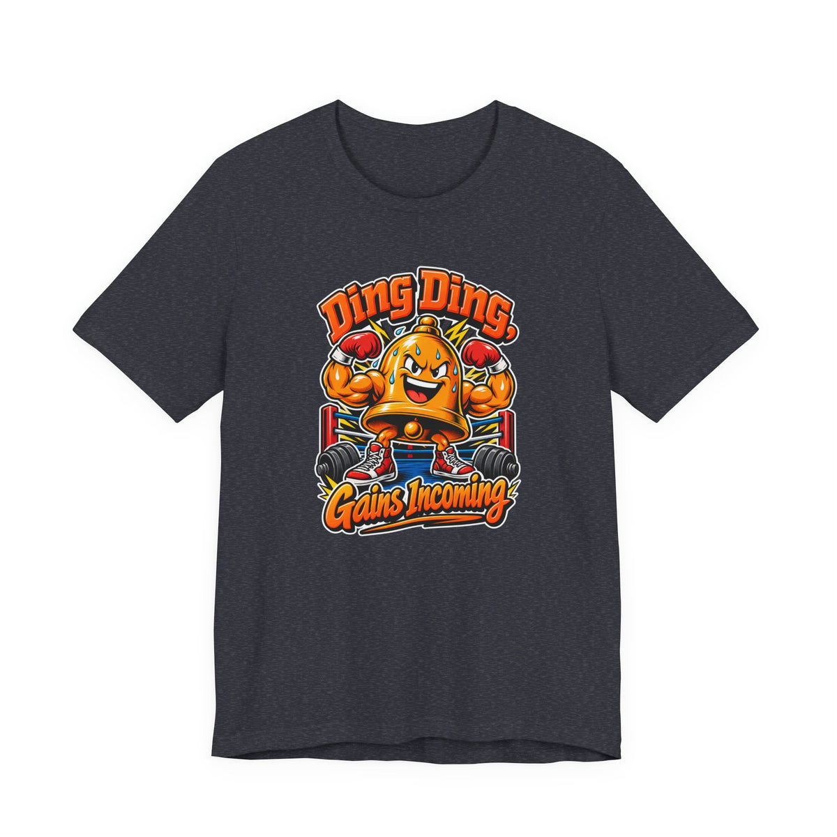 Ding Ding, Gains Incoming Funny Fitness T-Shirt