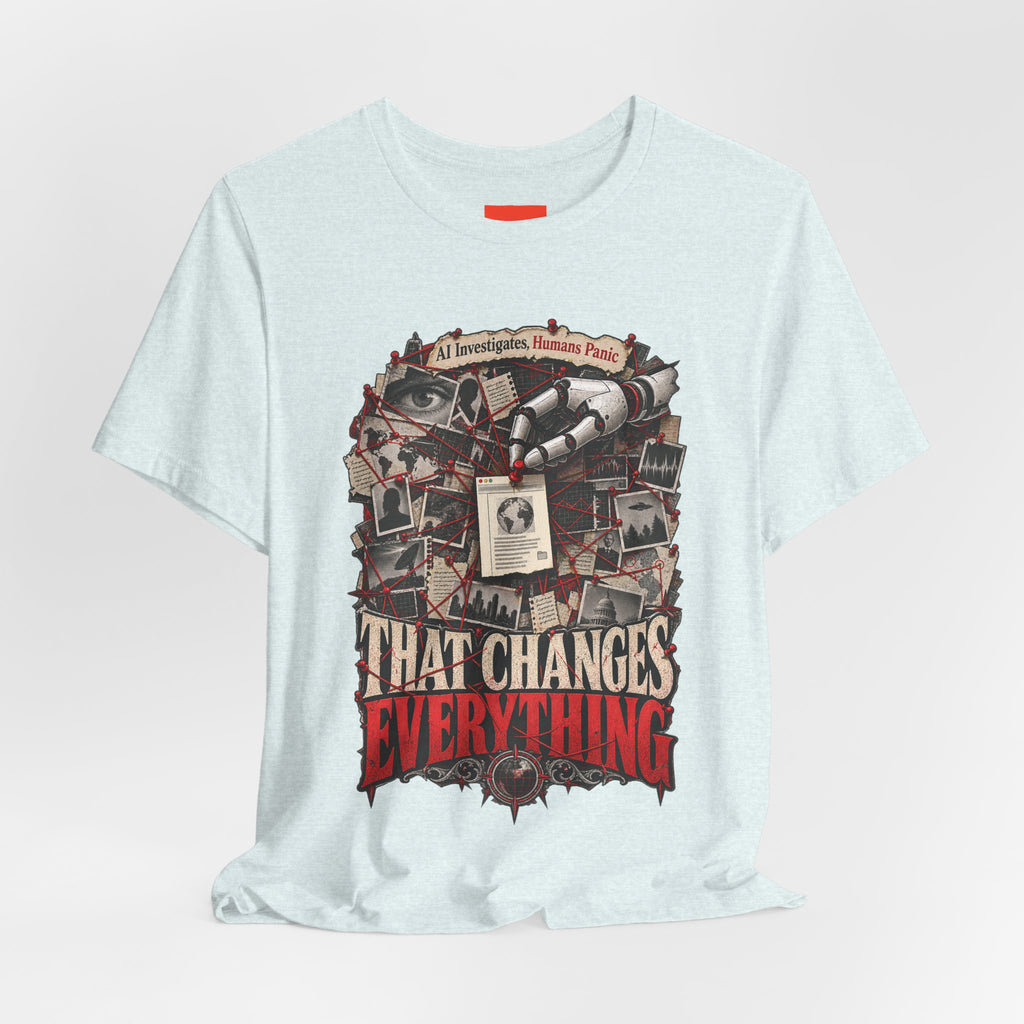 AI Investigates, Humans Panic Funny Programmer T-Shirt