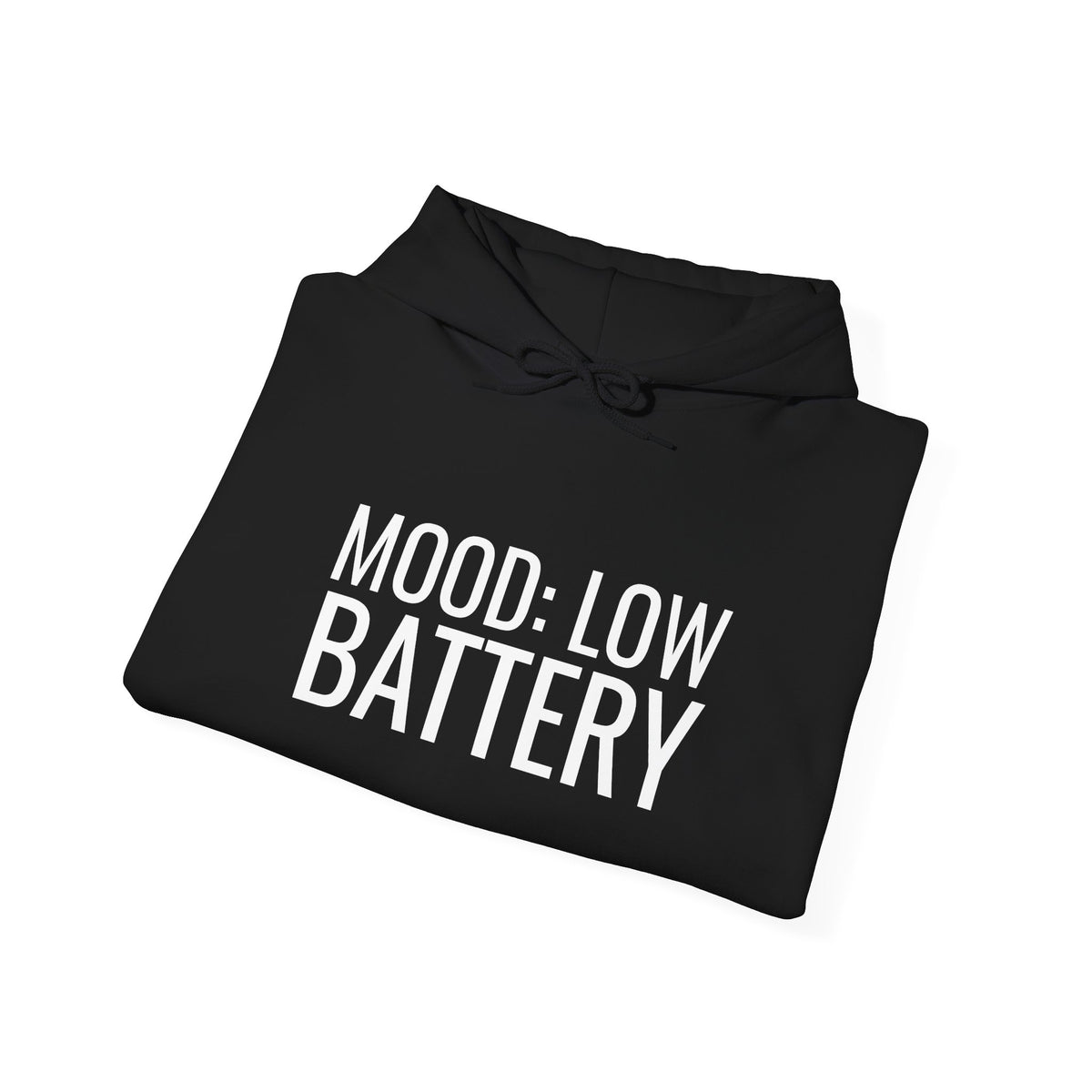 Mood: Low Battery Funny Tech Hoodie