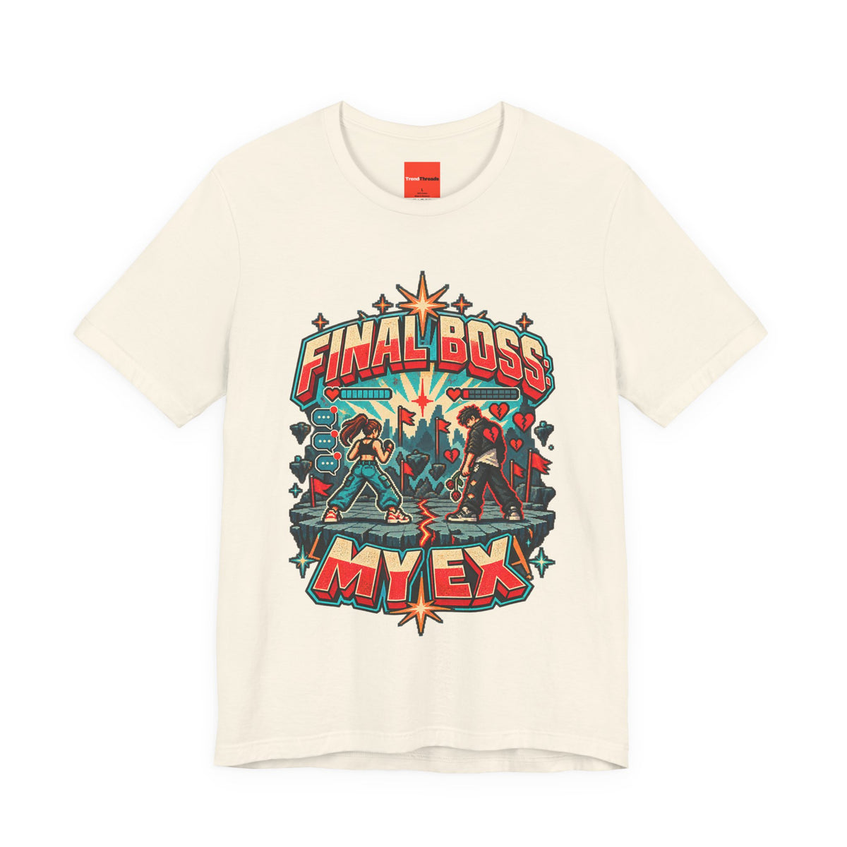 FINAL BOSS: MY EX Funny Retro Vintage T-Shirt