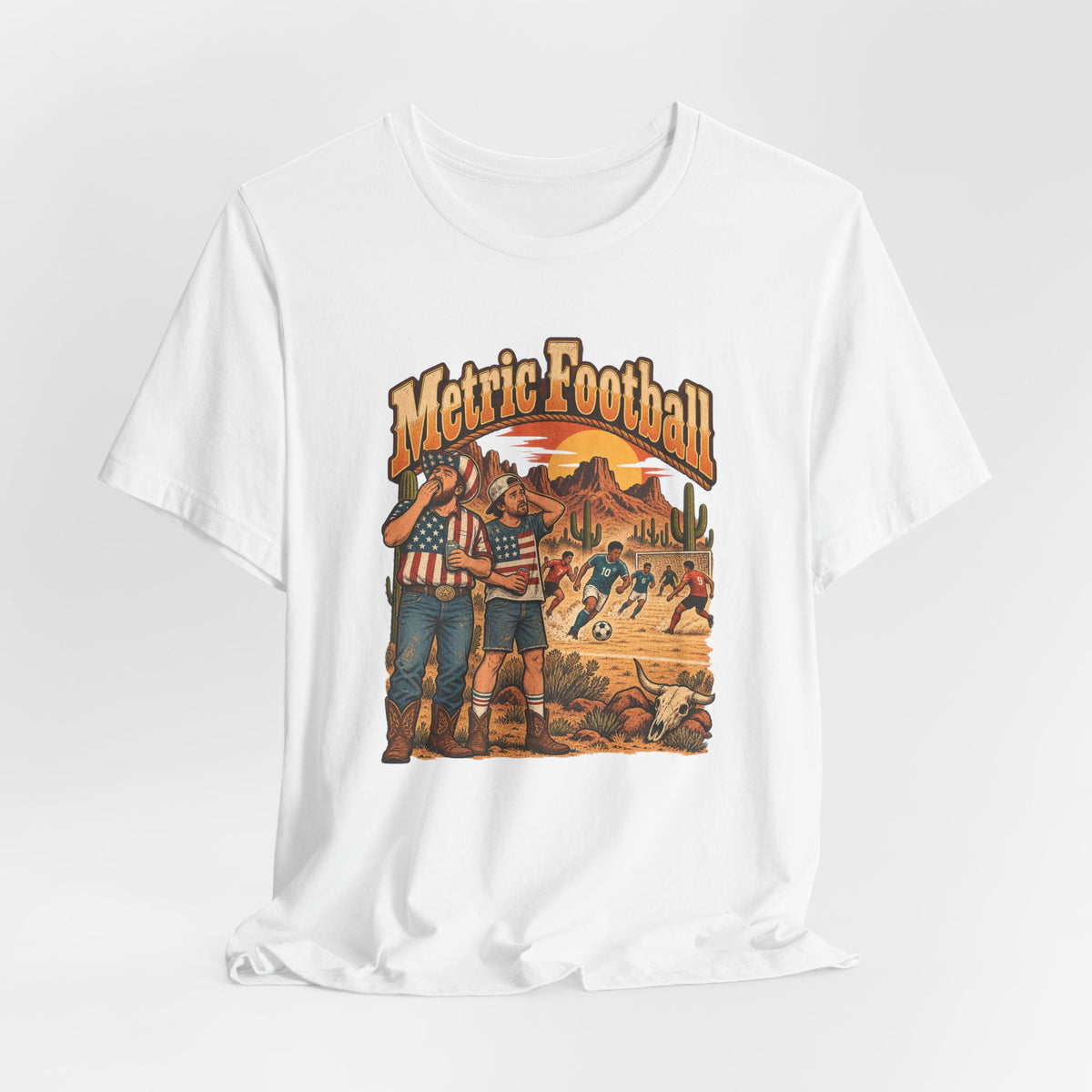 Metric Football Funny Western Ranch T-Shirt