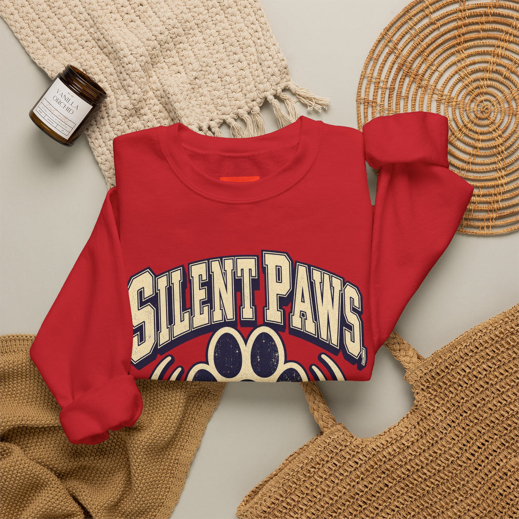 Silent Paws, Loud Moves Funny Cat Lover Sweatshirt