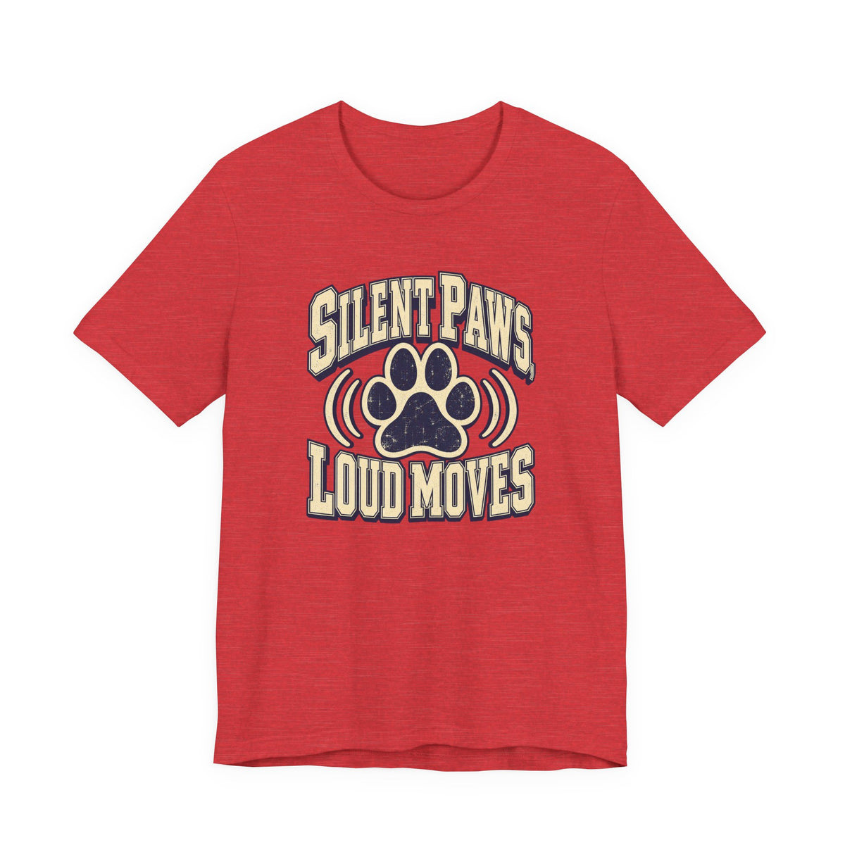 Silent Paws, Loud Moves Funny Cat Lover T-Shirt