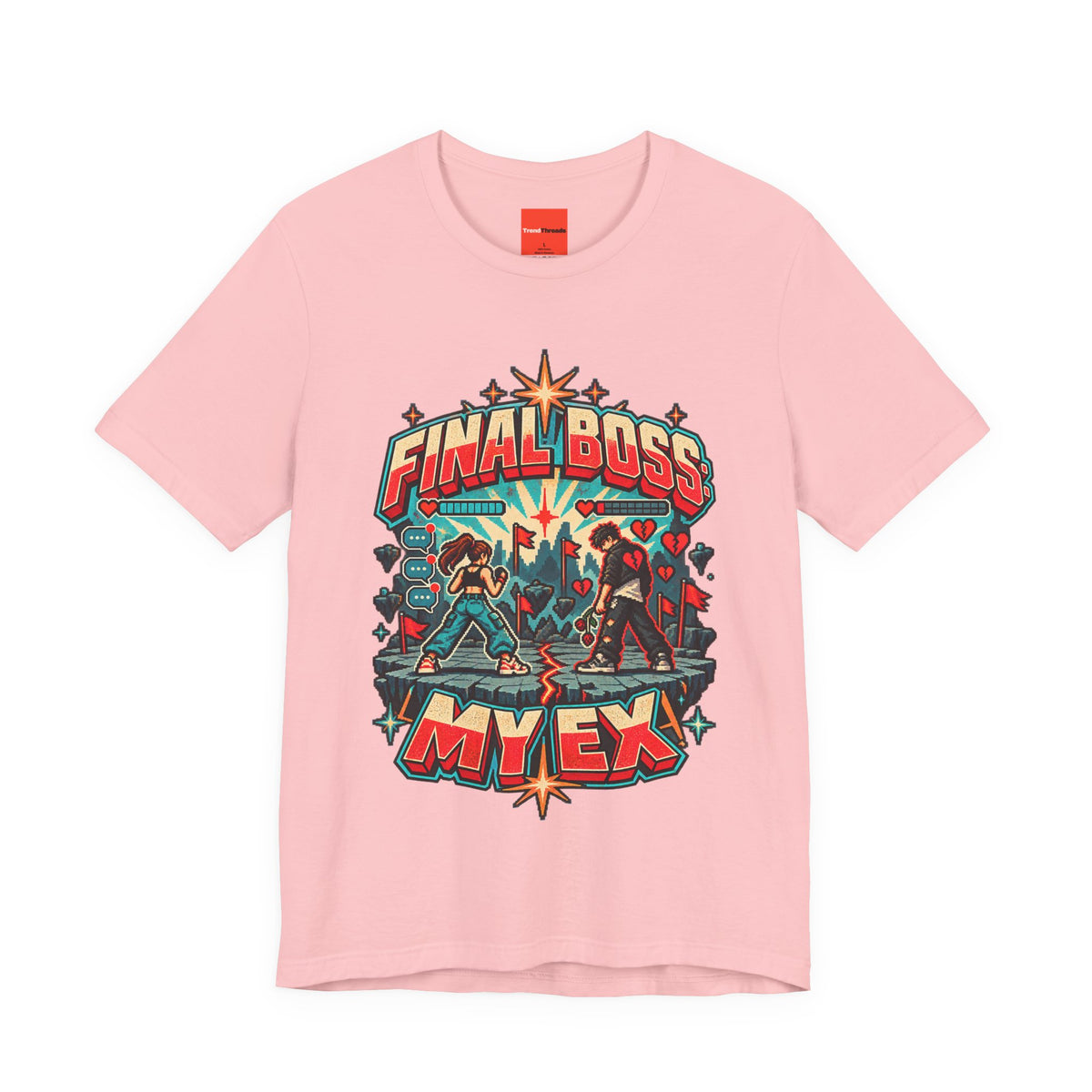 FINAL BOSS: MY EX Funny Retro Vintage T-Shirt
