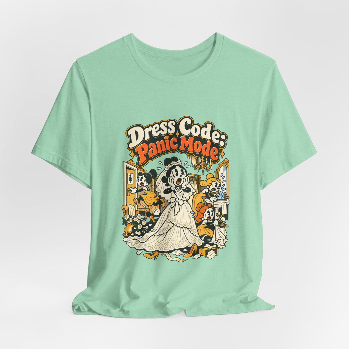 Dress Code: Panic Mode Funny Sarcastic T-Shirt
