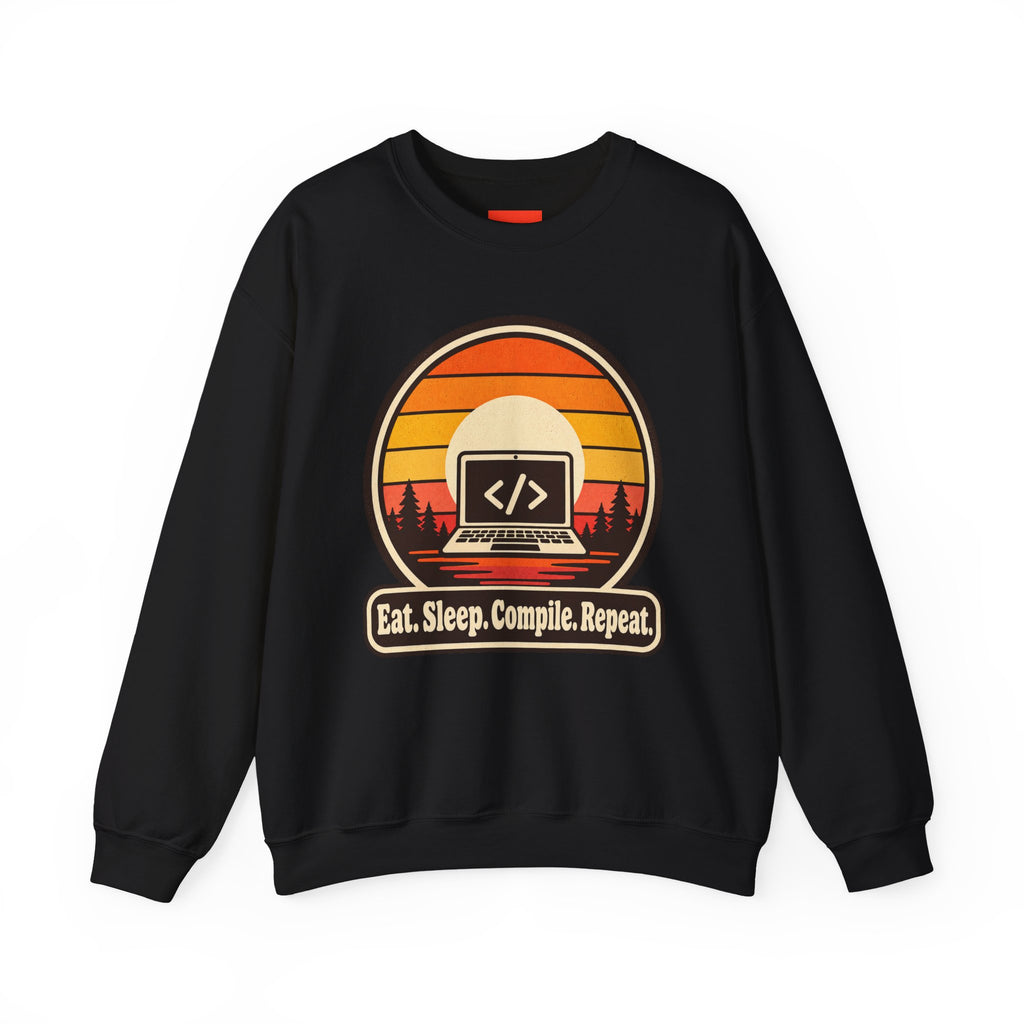 Eat Sleep Compile Repeat Funny Programmer Sweatshirt