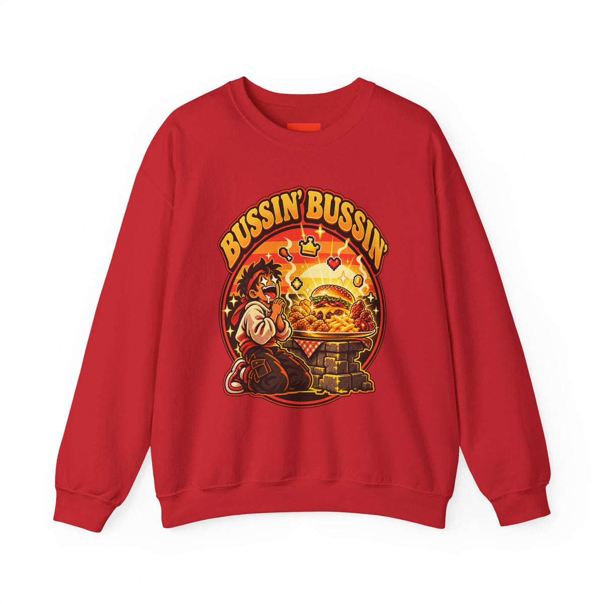 Bussin’ Bussin’ Funny Retro Vintage Sweatshirt