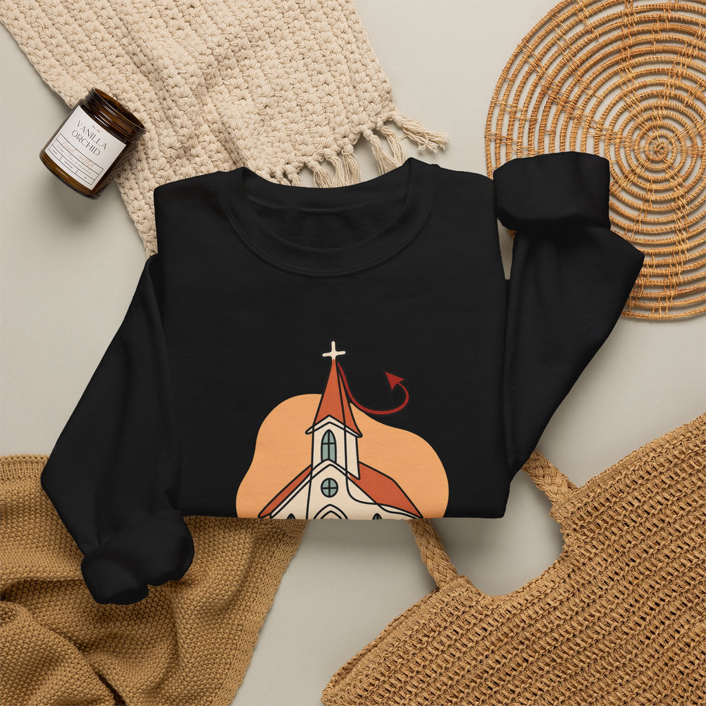 Today’s Schedule: Hell No Funny Christian Humor Sweatshirt