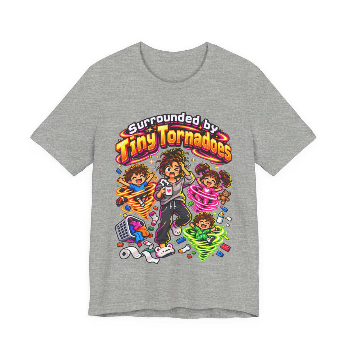 Surrounded by Tiny Tornadoes Funny Parent T-Shirt