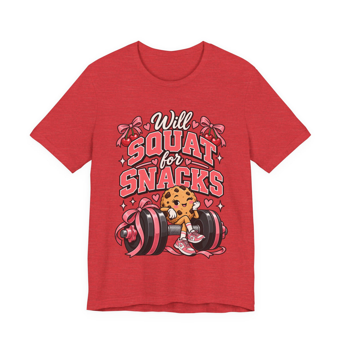 Will Squat for Snacks Funny Fitness T-Shirt