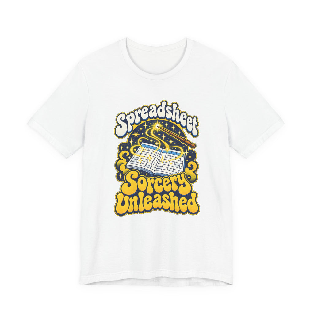 Spreadsheet Sorcery Unleashed Funny Office Humor T-Shirt