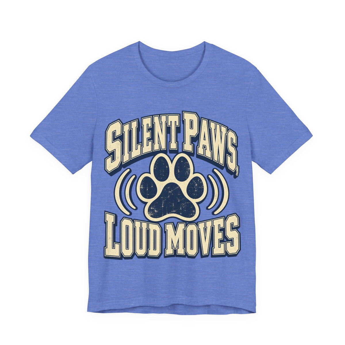 Silent Paws, Loud Moves Funny Cat Lover T-Shirt