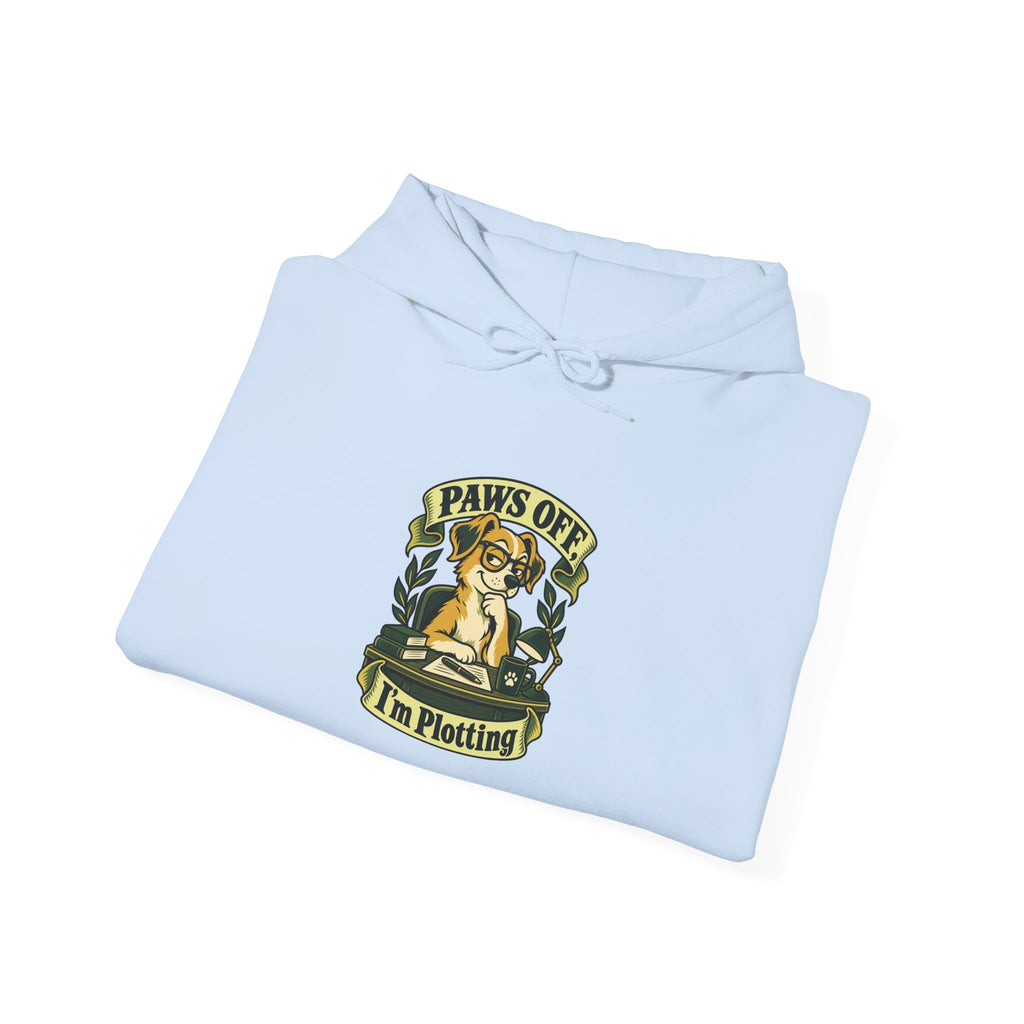 Paws Off, I’m Plotting Funny Pet Humor Hoodie