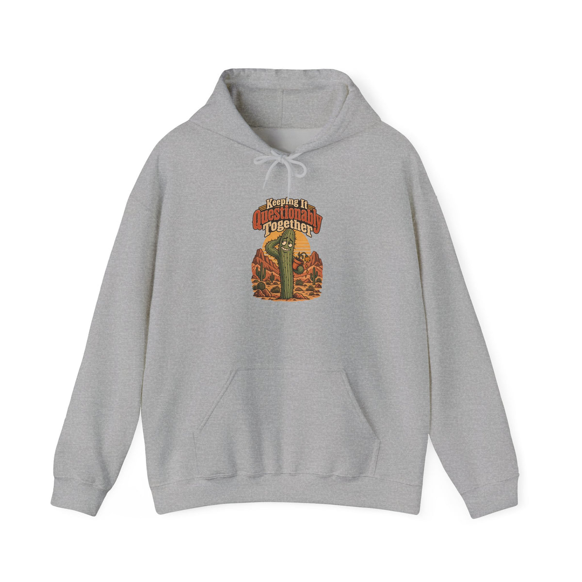 Keeping It Questionably Together Funny Western Ranch Hoodie
