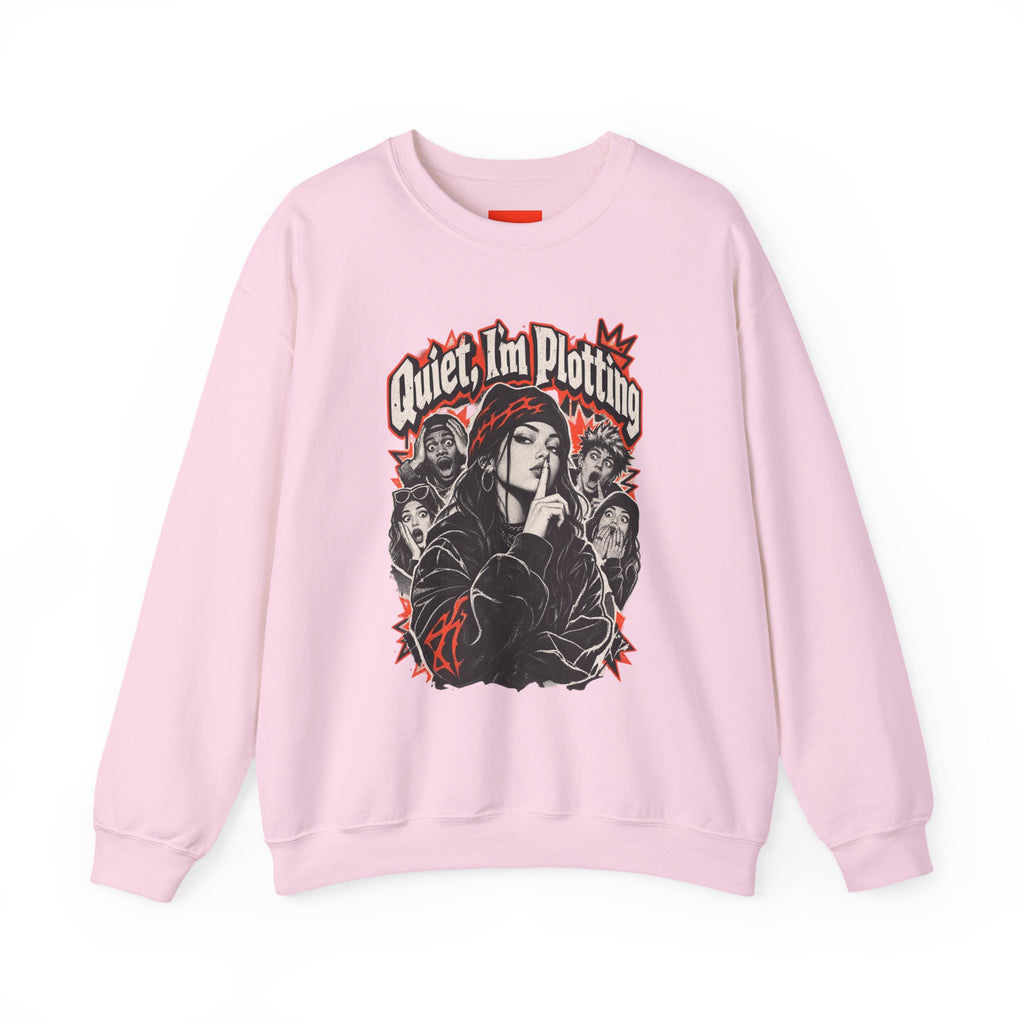 Quiet, I'm Plotting Funny Sarcastic Streetwear Sweatshirt