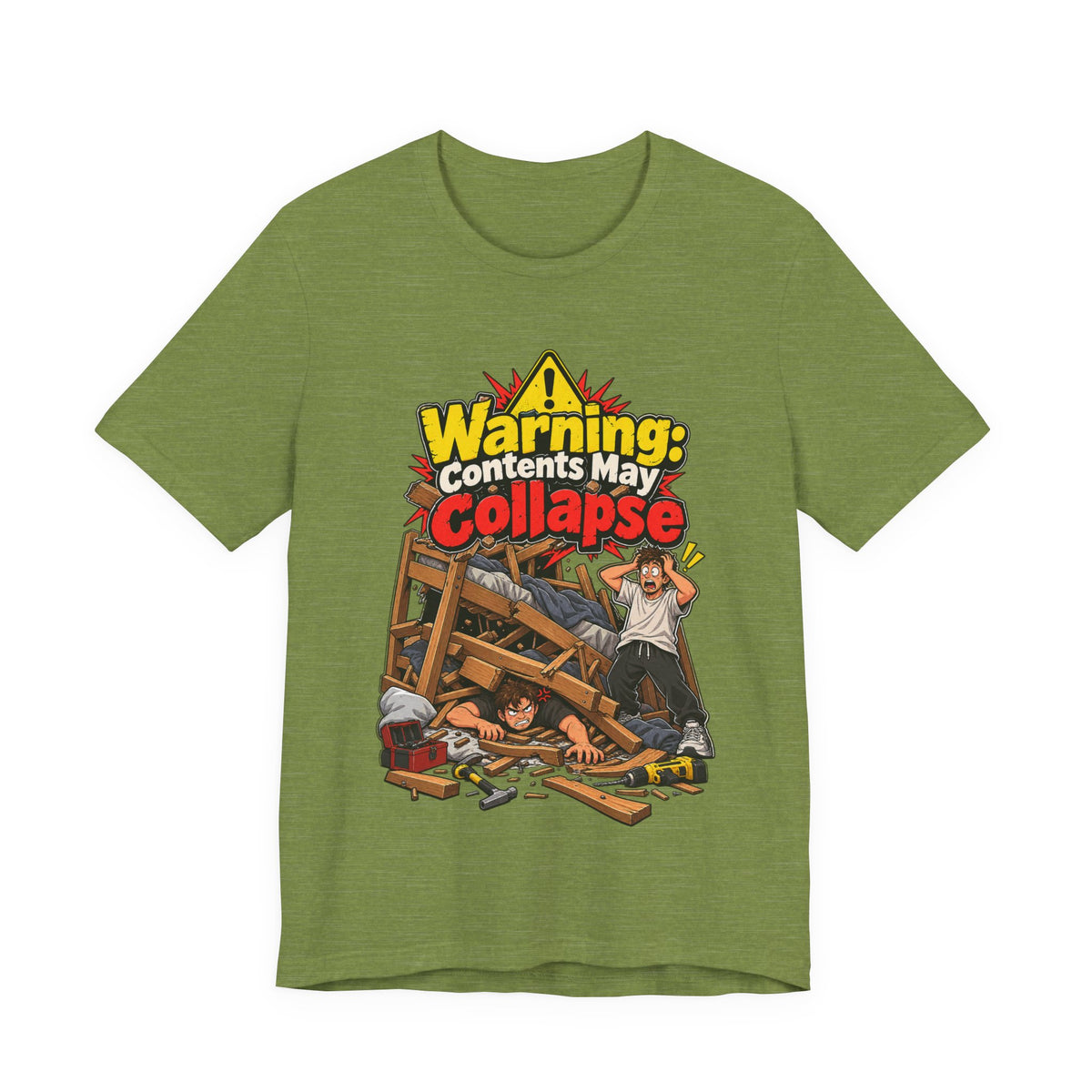Warning: Contents May Collapse Funny Moving T-Shirt