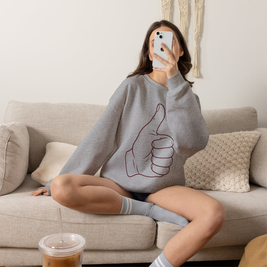 Thumbs Up Spirit Crewneck Sweatshirt