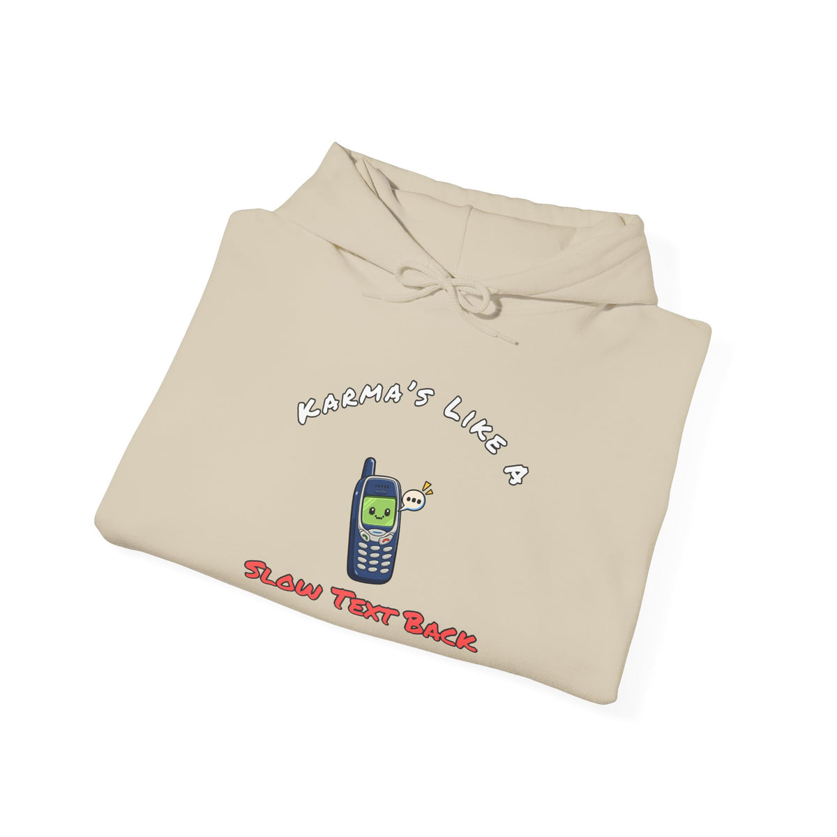 Karma's Like A Slow Text Back Funny Sarcastic Hoodie