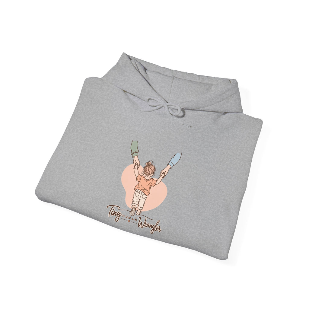 Tiny Human Wrangler Funny Parent Hoodie