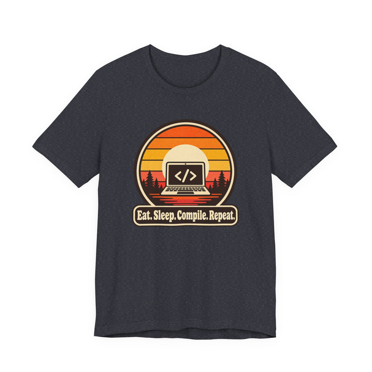 Eat Sleep Compile Repeat Funny Programmer T-Shirt